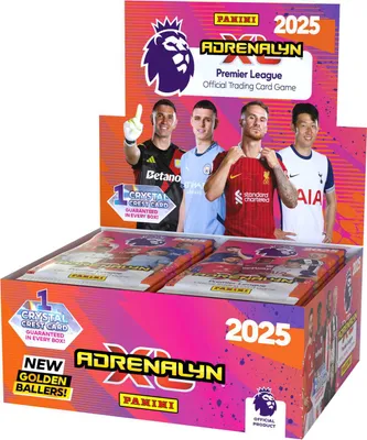 Immagine prodotto di PREMIER LEAGUE 2024/2025 - ADRENALYN - carte - SCATOLA (36 pezzi)