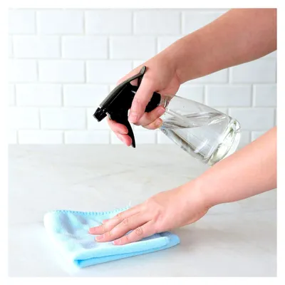 Produktbild von 6 Stück 350 ml transparente leere Kunststoff-Sprühflaschen, Sprühflaschen für Haare und Reinigungslösungen (340 ml)
