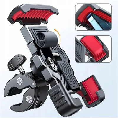 Produktbild von Handy-Halterung Fahrrad, Anti-Vibration, 360° Drehbar, Handyhalterung Motorrad