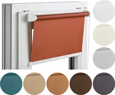 Produktbild von PRASKDESIGN Halbverdunkelungsrollo ohne Bohren - 141×150 cm - Innenrollo - Sichtschutz - Klemmfix