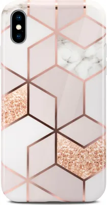 Produktbild von ONEFLOW® Sense Case kompatibel mit Apple iPhone XS - Hülle in Marmor Optik, Devotion