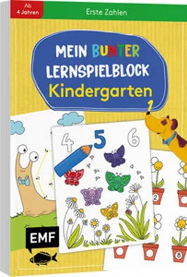 Obrázok produktu pre Mein bunter Lernspielblock - Kindergarten: Erste Zahlen