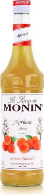 Obrázek produktu pro Monin Sirup Meruňka 700ml - Koktejly Mléčné koktejly Kávový sirup (1 balení)
