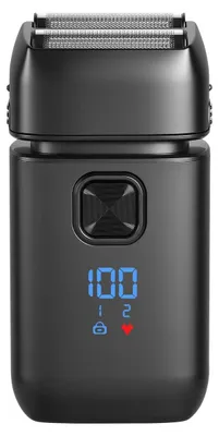 Produktbild von Rasierer Herren Elektrisch Elektrorasierer mit LED Display IPX6 Folienrasierer für Nass und Trockenrasur USB Wiederaufladbarer Bartrasierer Schwarz