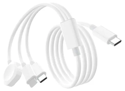 Produktbild von 3-in-1-Ladekabel für Apple Watch und iPhone, 2M PD60W für Apple Watch Series 10/9/8/7/6/6/SE/5/4/3/Ultra/iPhone 16 Pro Max/15 Plus/14/13 Mini/12/11/8