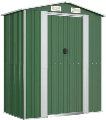 Obrázok produktu pre vidaXL Prístrešok na náradie zelený 192x108x223 cm pozinkovaná oceľ