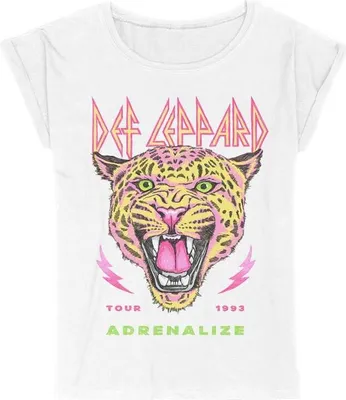 Produktbild von Def Leppard T-Shirt Damen Adrenalize Tour 1993 weiß M