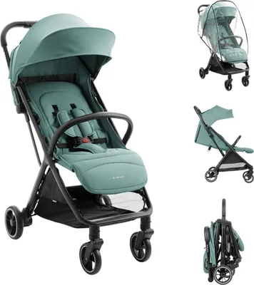 Produktbild von Kikkaboo Kinderwagen Buggy Lauren verstellbar faltbar Aluminiumrahmen bis 22 kg grün