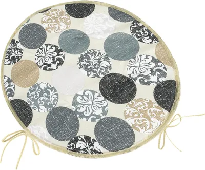 Immagine prodotto di Cuscino BERTA rotondo liscio - diametro 40 cm - Grigio