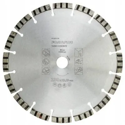 Image de Disque abrasif diamanté Rawlplug, haute performance, pour béton, 125 mm