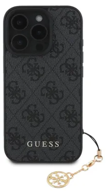 Produktbild von Guess, Schutzhülle Apple iPhone 16 Pro Max mit 4G Muster, Grau