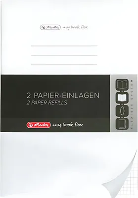 Zdjęcie produktu dla Herlitz Refill my.book flex A5 2x 40Bl. kariert Mix