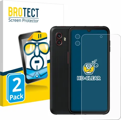Produktbild von 2x Für Samsung Galaxy XCover 6 Pro (Display+Kamera) Schutzfolie BROTECT Displayschutz Display Schutz Folie Klar Transparent