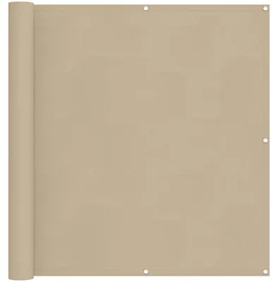 Image de vidaXL Brise-vue pour balcon Beige 110 x 800 cm Tissu Oxford