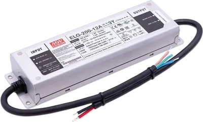 Zdjęcie produktu dla MeanWell XLG-200-12A 200W 12V Wysokiej jakości i wydajny zasilacz LED Aluminium IP67 Wodoodporny Zasilacz bez szumów