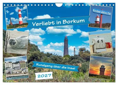 Produktbild von Verliebt in Borkum (Wandkalender 2027 DIN A4 quer), CALVENDO Monatskalender