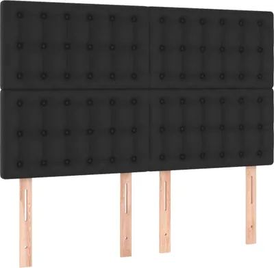 Obrázok produktu pre vidaXL Čelo postele čierne 144x5x118/128 cm Imitácia kože