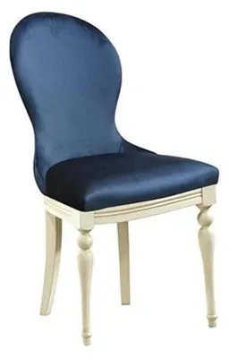 Produktbild von Blau Designerstuhl Stuhl Esszimmerstuhl Relaxstuhl Holzstuhl