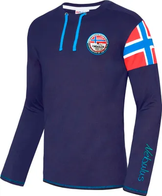 Immagine prodotto di Camicia Nebulus a maniche lunghe FRERK uomo, maniche lunghe, girocollo, P6672 - Uomo, navy-cobalto, M