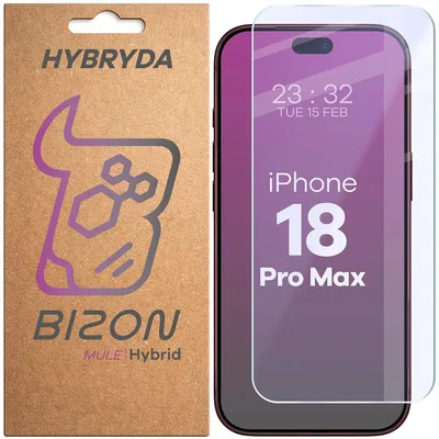 Produktbild von Flexibles Hybridglas für iPhone 18 Pro Max, Bizon Hybrid Mule