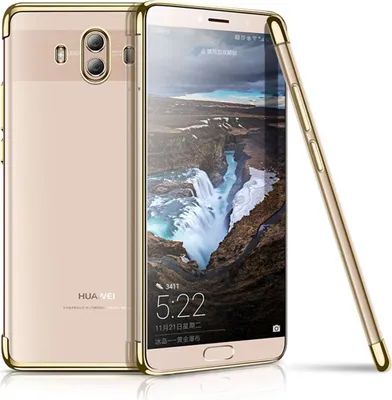 Zdjęcie produktu dla Etui ochronne na telefon komórkowy Huawei Mate 10 Transparent Transparent Gold