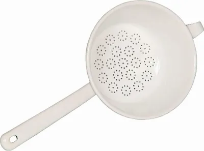 Zdjęcie produktu dla Sitko kuchenne Riess Ø20cm z uchwytem Classic Biała emalia
