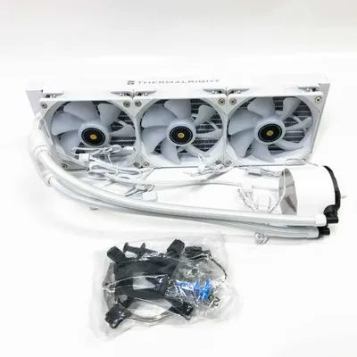 Image de Thermalright Frozen Notte 360 WHITE ARGB Watercooling CPU Cooler, deux ventilateurs PWM, adapté pour AMD/AM4/AM5, Intel 1700/1150/1151/1200/2011