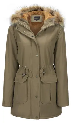 Immagine prodotto di Parka imbottita in ecopelliccia con cappuccio, da donna