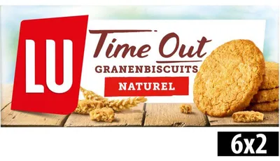 Obrázok produktu pre Time Out Granenbiscuits Naturel 171 g – Chrumkavé celozrnné pochutiny s vysokým obsahom vlákniny