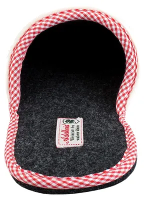 Produktbild von Glückspilz Filzpantoffeln, Farbe:rabenschwarz, Größe:42/43