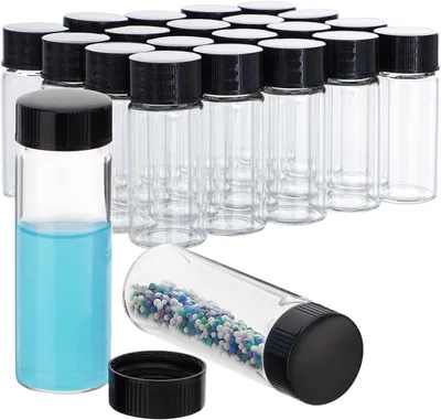 Produktbild von Solidchoice – Set mit 50 Glasflaschen mit Schraubverschluss