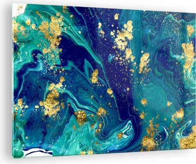 Produktbild von Bilder auf glas - Abstraktion modern - 70x50cm - Glasbilder - Wandbilder - Kunstdruck - zum Aufhängen bereit - Wanddekoration aus Glas - Glas Bilder - Wandbild auf Glas - Einteilig - GAA70x50-3831