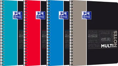 Produktbild von Oxford Studium Collegeblock "MULTINOTES" A4+ kariert zufällige Farbe (1 Stück)