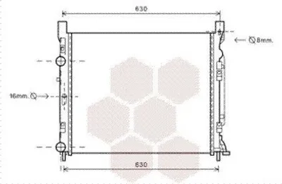 Produktbild von VAN WEZEL 43002470 Kühler Wasserkühler Motorkühler für RENAULT KANGOO Express (FW0/1) KANGOO / GRAND KANGOO (KW0/1) KANGOO BE BOP (KW0/1)