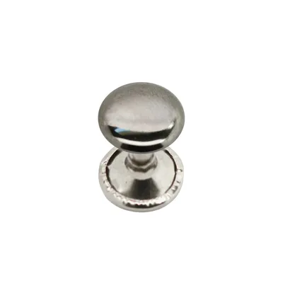 Produktbild von 100 Stk Hohlnieten rostfrei Metall Rund-Nieten Ziernieten Größen- /Farbwahl, Farbe:silber, Größe:Doppelkopf 8x3x9mm