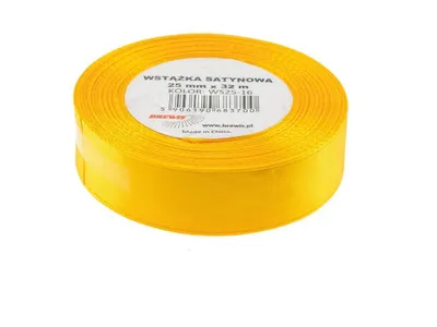 Immagine prodotto di Nastro di raso giallo 25mmx32m