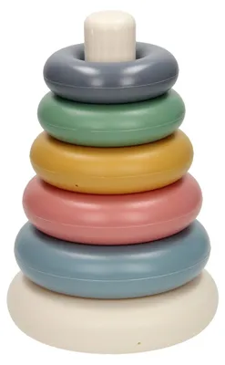 Image de Anneaux empilables Couleurs pastel, 7 pièces.