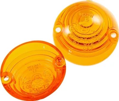 Immagine prodotto di Lenti di ricambio per gli indicatori di direzione del manubrio Occhi di bue arancioni Ø 44 mm