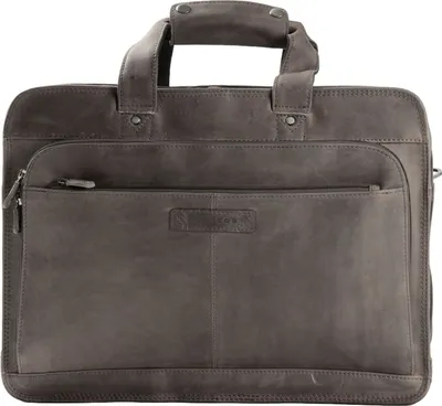 Produktbild von HAROLD'S Leder Businesstasche Umhängetasche mit Laptopfach Antic Notebook Businessbag Taupe braun