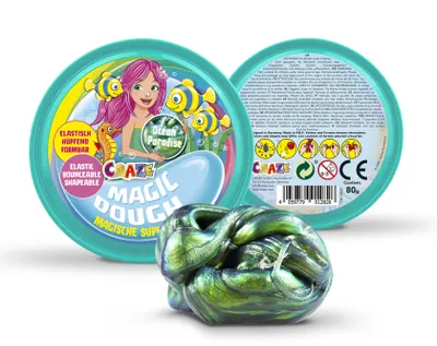 Immagine prodotto di CRAZE Magische Knete, pasta magica, circa 80 g in dose, sirena oceano paradiso
