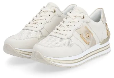 Produktbild von Remonte Damen-Sneaker Beige-Weiß, Farbe:beige/schlamm, EU Größe:38