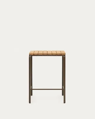 Produktbild von Hochtisch Salguer 70 x 70 x 96 cm Akazienholz und Stahl Tisch Esstisch Garten