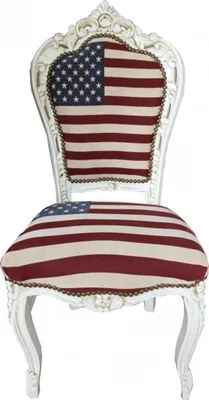 Produktbild von Casa Padrino Barock Esszimmer Stuhl USA Design / Creme