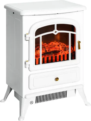 Zdjęcie produktu dla Kominek elektryczny Fortuna Lai z efektem płomienia 950/1850 W Zabezpieczenie przed przegrzaniem Biały 41,5 x 28 x 54,8 cm na przytulne wieczory