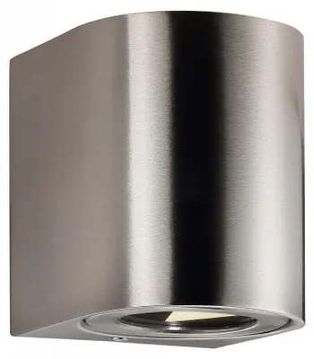 Image de Applique murale d'extérieur LED Canto 2 IP44 Acier inoxydable