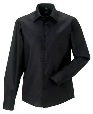 Produktbild von Russell Collection - "Ultimate" Hemd Bügelfrei für Herren Langärmlig FK2224 (S) (Schwarz)