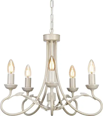 Produktbild von Elstead Olivia Kronleuchter E14 5-fach Elfenbein, Gold,  UK