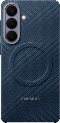 Image de Pack 2 en 1 Coque Magnet Samsung Galaxy S26+ Fibre de carbone Bleu-violet + Film de protection d'écran Samsung