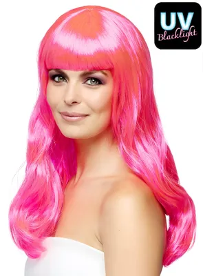 Produktbild von Boland 85870, Karnevalskostüm-Perücke, Erwachsener, Weiblich, Polyester, Pink, 400 g