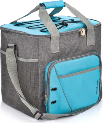 Produktbild von METEOR Kühltasche Frosty Picknicktasche Thermotasche Isoliertasche 30L blue / gray melange